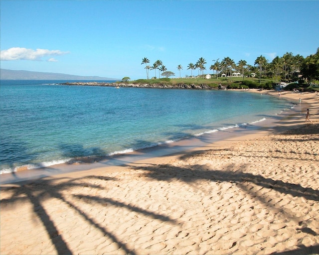 property view of water with a view of the beach