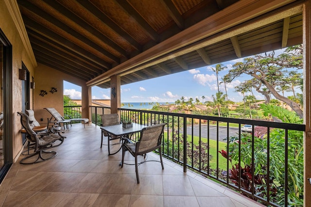 view of balcony