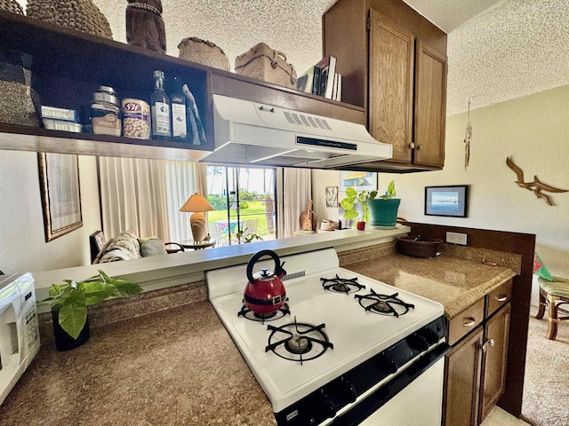 kitchen featuring gas range gas stove