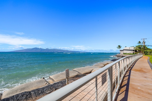 4401 Lower Honoapiilani Rd Unit A-103, Lahaina, HI 96761 - water view featuring a mountainous background