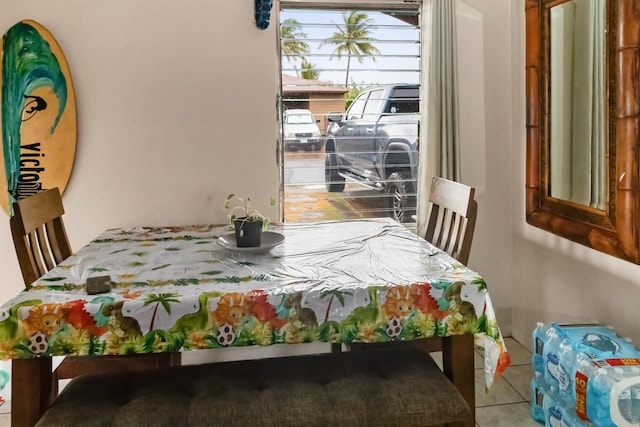 view of dining space