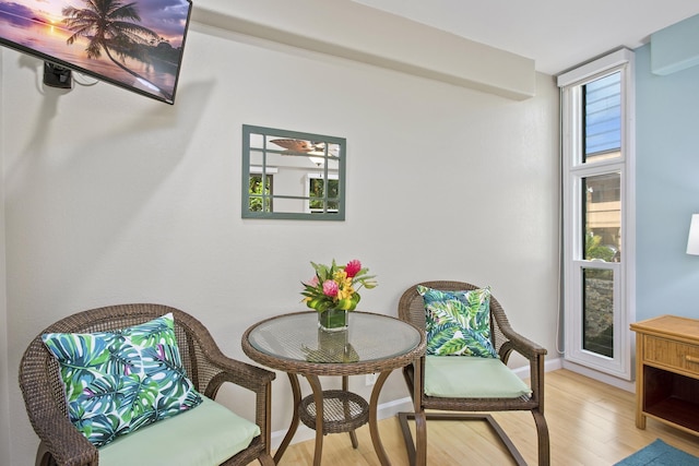 3300 Wailea Alanui Dr Unit 52D, Kihei, HI 96753 - sitting room featuring light wood-type flooring and baseboards