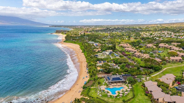 3300 Wailea Alanui Dr Unit 52D, Kihei, HI 96753 - drone / aerial view of extended coastline and a pool area