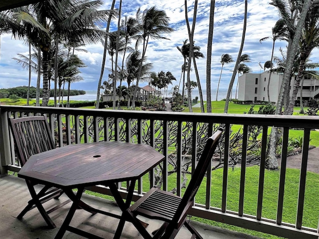 view of balcony