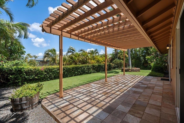 23 Poinciana Rd, Lahaina, HI 96761 - view of patio featuring a pergola
