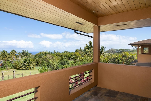 view of balcony