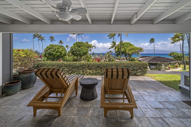 20 Hui Rd I 41, Lahaina, HI 96761 - view of patio featuring ceiling fan