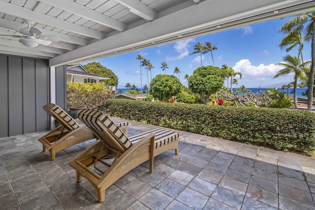 20 Hui Rd I 41, Lahaina, HI 96761 - view of patio / terrace with ceiling fan