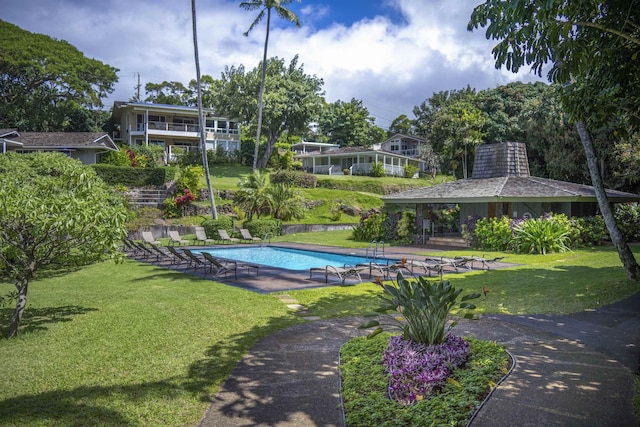 20 Hui Rd I 41, Lahaina, HI 96761 - community pool featuring a yard, a gazebo, and a patio area