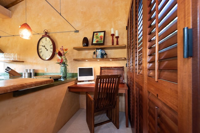 view of dining area