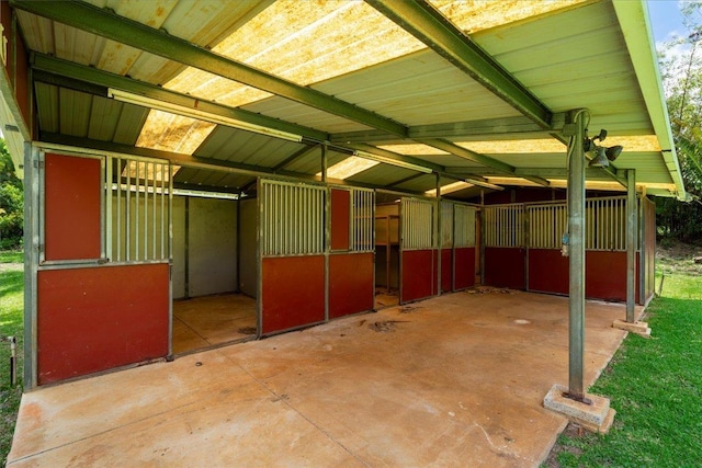 view of stable