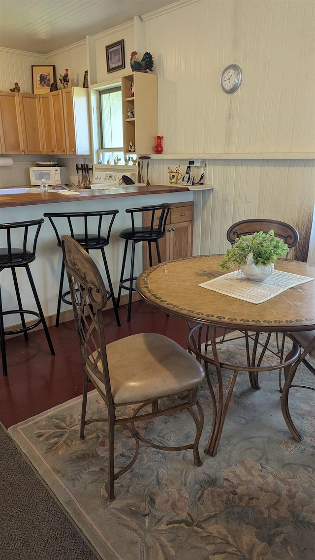 view of dining space
