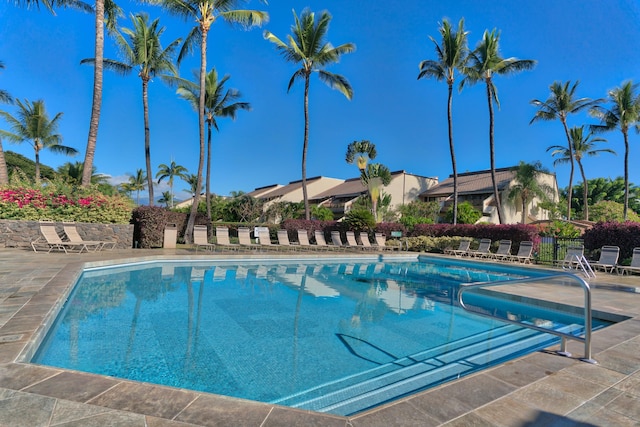 view of pool with a patio