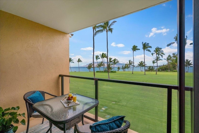 2936 S Kihei Rd Unit 213, Kihei, HI 96753 - balcony with a water view