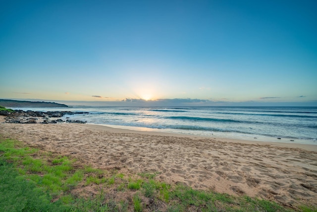 water view with a beach view