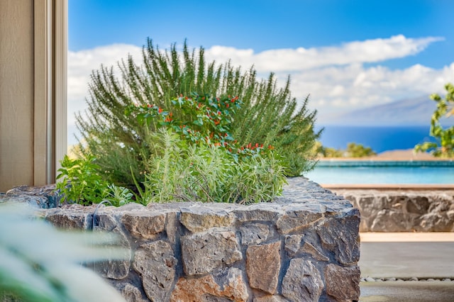 view of water feature