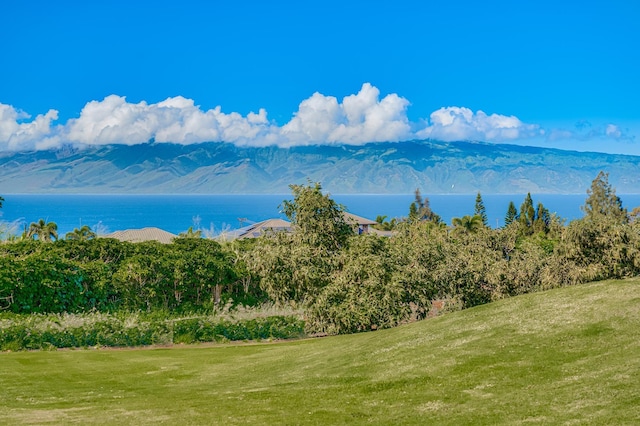 property view of mountains with a water view