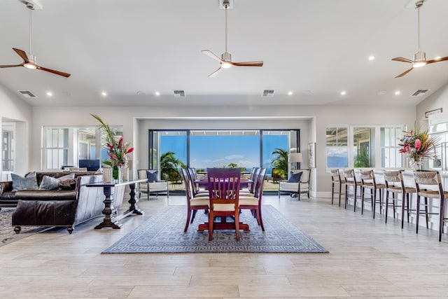 view of dining space