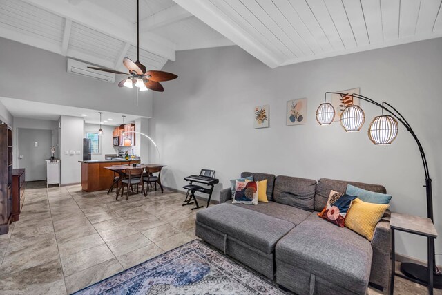 3788 Lower Honoapiilani Rd Unit A211, Lahaina, HI 96761 - living room featuring a ceiling fan and baseboards