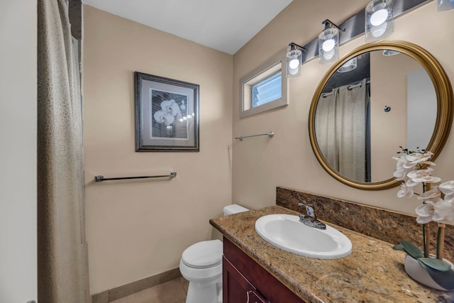 3788 Lower Honoapiilani Rd Unit A211, Lahaina, HI 96761 - bathroom with tile patterned flooring, toilet, and vanity