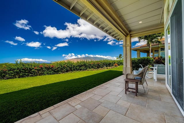 2177 Hihimanu St Unit 121, Kihei, HI 96753 - view of patio / terrace featuring a mountain view