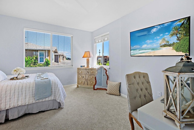 bedroom featuring carpet flooring