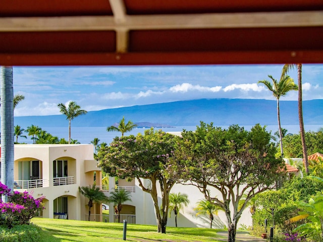 water view featuring a mountain view