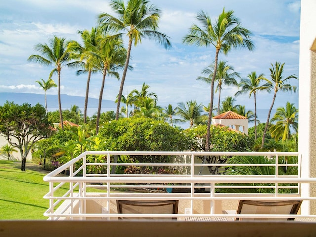 view of balcony