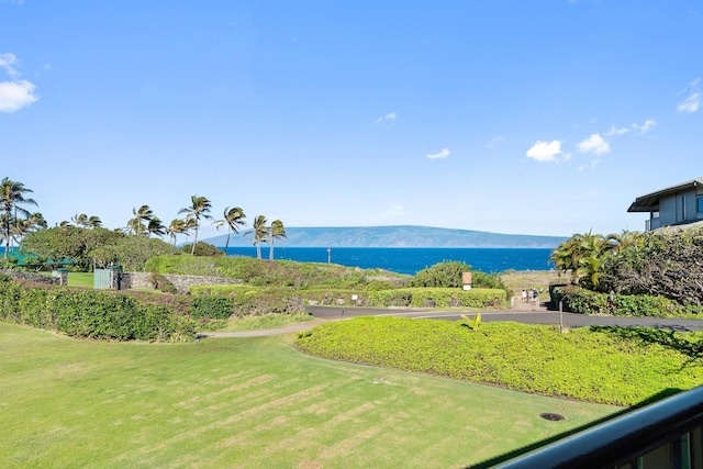 property view of water with a mountain view