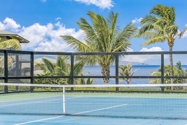 view of tennis court