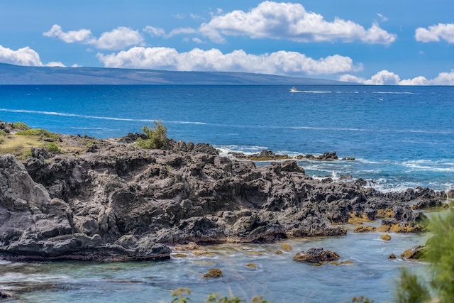 property view of water with a mountain view