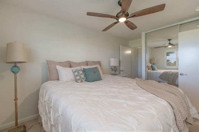 43 Polohina Ln Unit 13-8, Lahaina, HI 96761 - bedroom featuring a ceiling fan and a closet