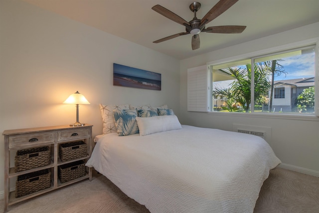 43 Polohina Ln Unit 13-8, Lahaina, HI 96761 - carpeted bedroom with baseboards and a ceiling fan