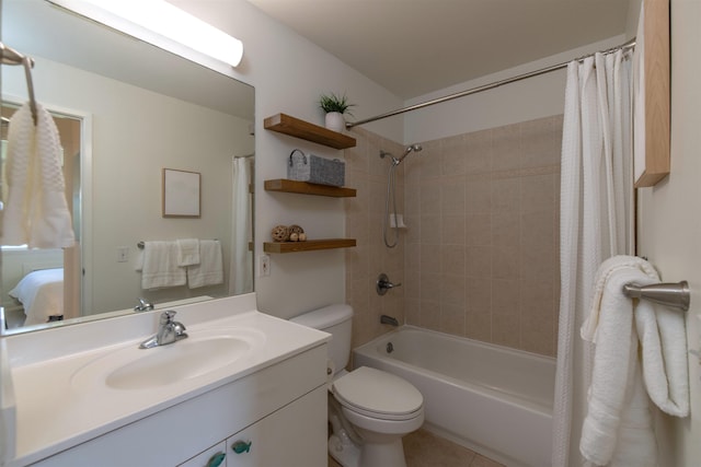 43 Polohina Ln Unit 13-8, Lahaina, HI 96761 - full bathroom featuring vanity, shower / bathtub combination with curtain, and tile patterned floors