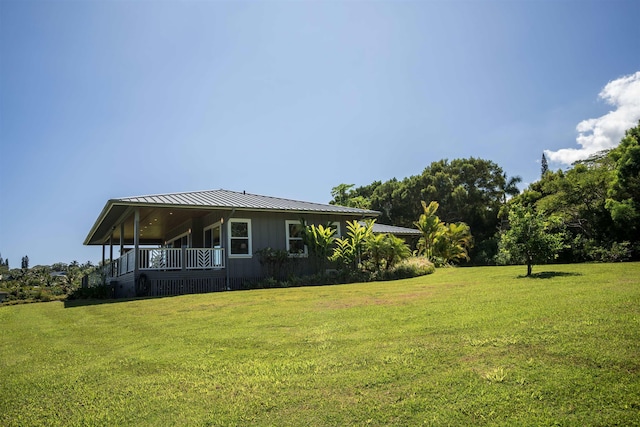exterior space featuring a porch