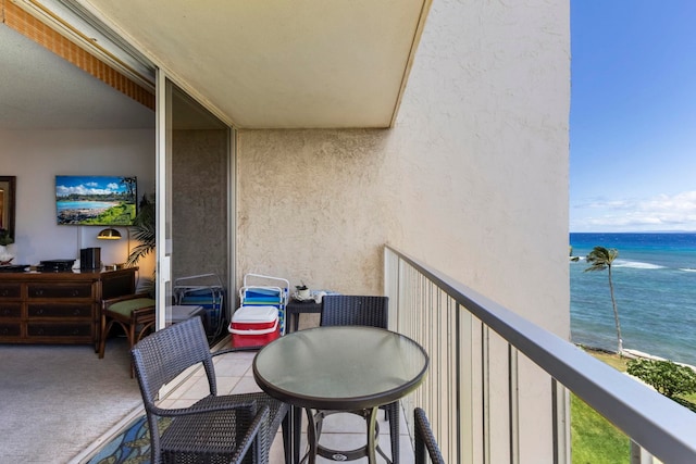 4365 Lower Honoapiilani Rd Unit 603, Lahaina, HI 96761 - balcony featuring a water view