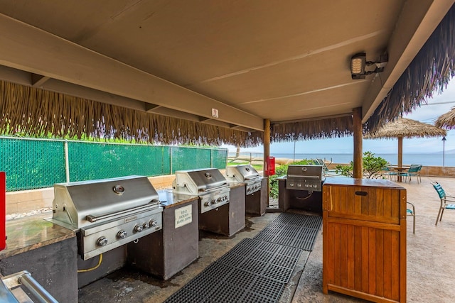 4365 Lower Honoapiilani Rd Unit 603, Lahaina, HI 96761 - view of patio / terrace featuring a water view