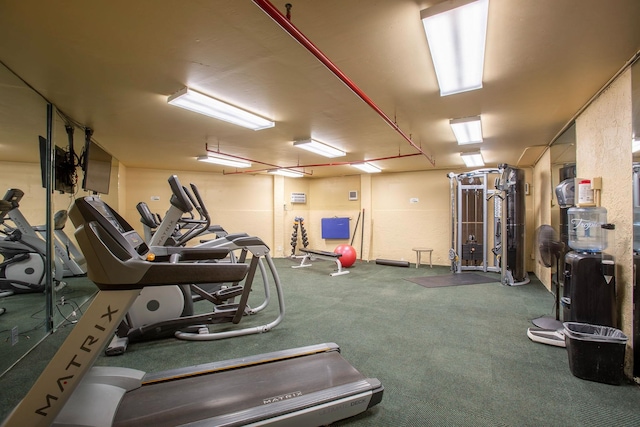 4365 Lower Honoapiilani Rd Unit 603, Lahaina, HI 96761 - exercise room with carpet floors