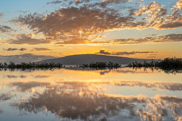 property view of water with a mountain view