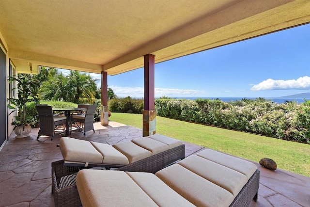 85 Lau Awa Pl, Lahaina, HI 96761 - view of patio / terrace featuring outdoor dining space and an outdoor living space