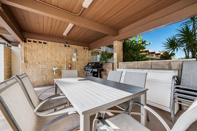 1002 S Kihei Rd Unit 205, Kihei, HI 96753 - view of patio with outdoor dining space and area for grilling