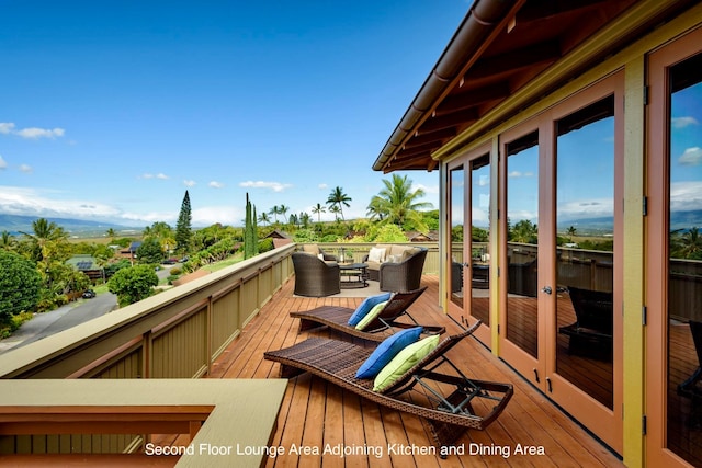 deck with outdoor lounge area