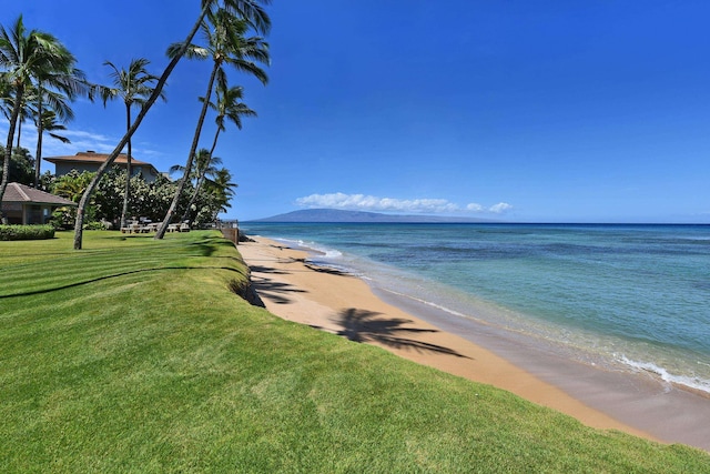 water view featuring a view of the beach