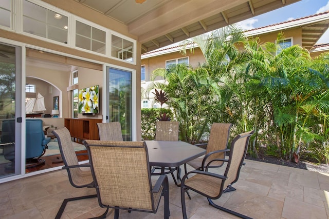 view of patio / terrace featuring outdoor dining space