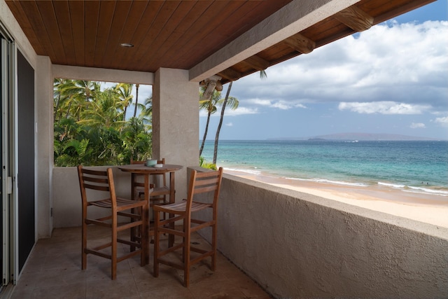 3002 S Kihei Rd, Kihei, HI 96753 - balcony with view of water and beach