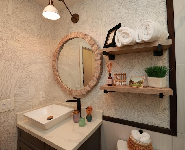 bathroom with vanity