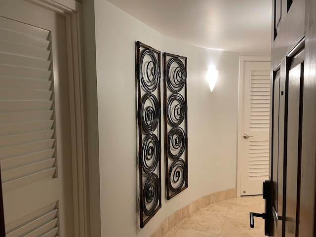 interior details with tile patterned floors