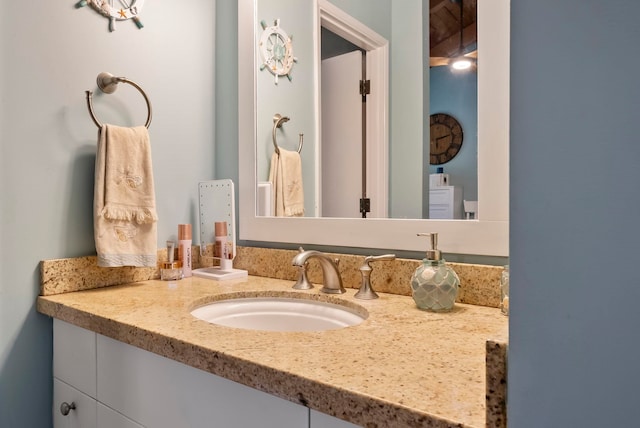 bathroom featuring vanity