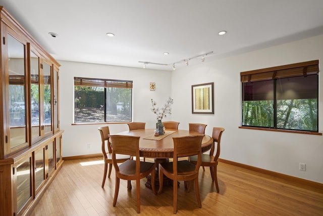 563 Mikioi Pl, Kihei, HI 96753 - dining room with light wood-style flooring, track lighting, and recessed lighting