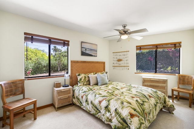 563 Mikioi Pl, Kihei, HI 96753 - carpeted bedroom featuring ceiling fan and baseboards